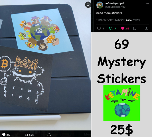 69 Mystery Sticker Pack